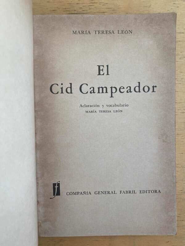 El Cid Campeador - Leon, Maria Teres (h1) - Image 2
