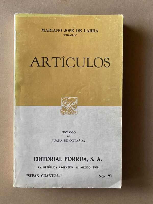 Articulos - De Larra, Mariano Jose (D7)