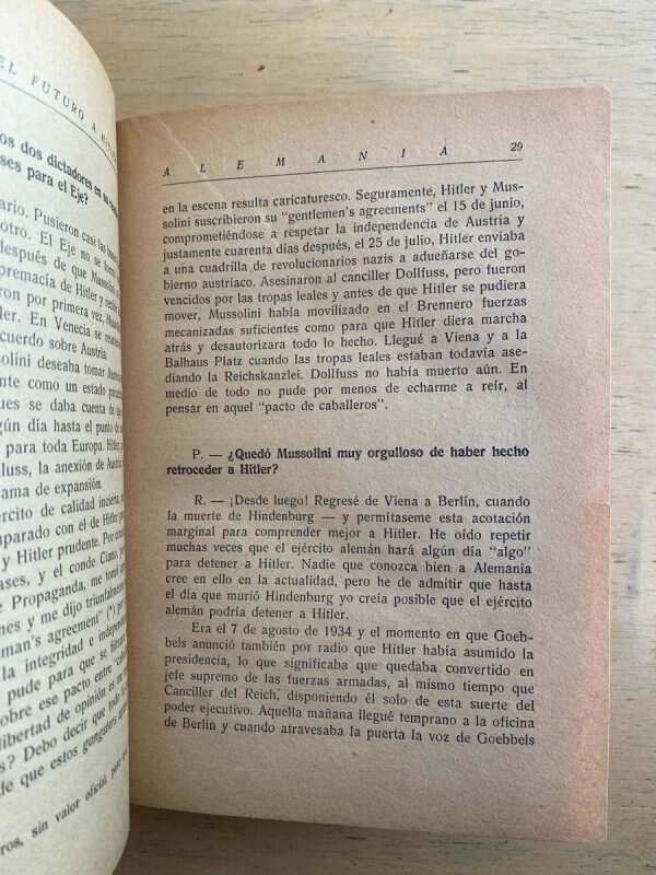 ¿pertenece El Futuro A Hitler? - Knickerbocker, H.r. (e1) - Image 2