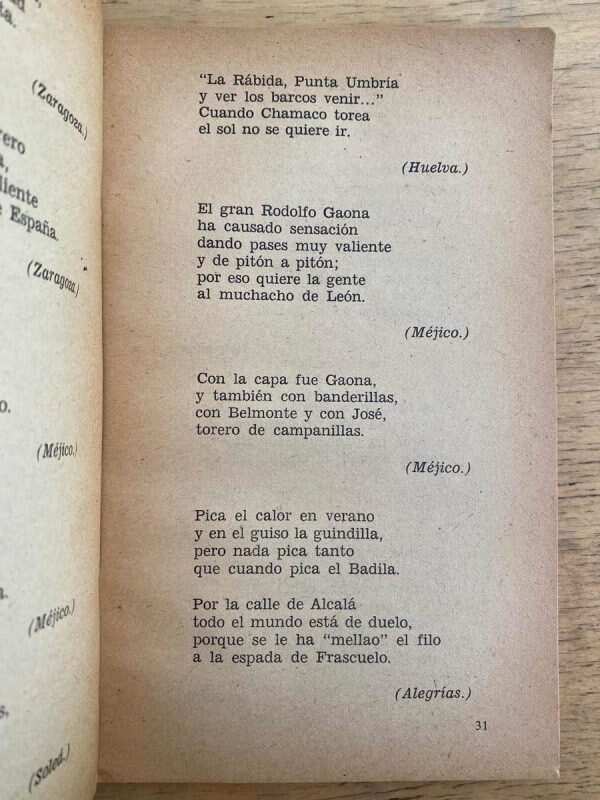 Cancionero Popular Taurino. Antologia - Martinez Remis (k6) - Image 3