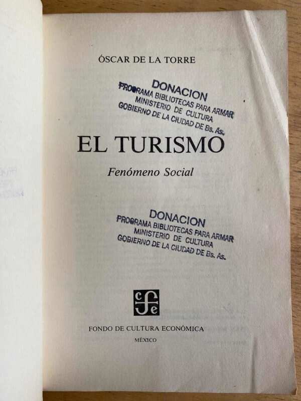 El Turismo Fenomeno Social - De La Torre Padilla, Oscar (h2) - Image 2