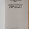 Aquellos Tiempos Con Gabo - Mendoza, Plinio Apuleyo (i5) - Image 2
