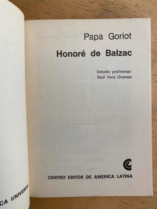 Papa Goriot - De Balzac, Honore (k4) - Image 2