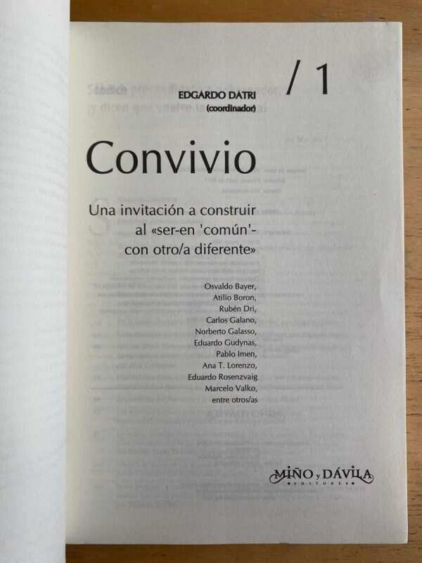 Convivio. Una Invitacion A Construir Al Ser En - Datri (h2) - Image 2