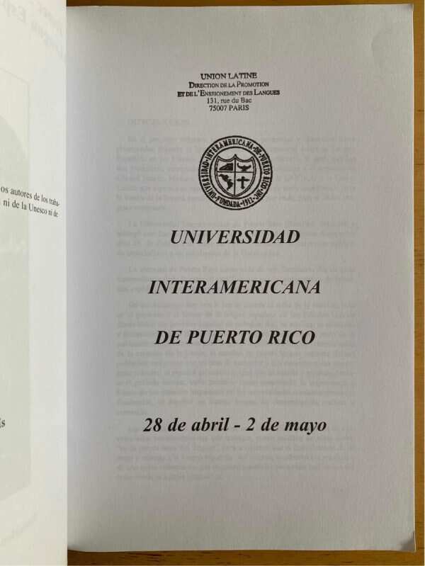 Tercer Seminario Internacional Sobre La Lengua Española (j5) - Image 2