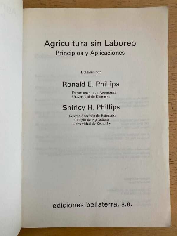 Agricultura Sin Laboreo (subrayado) - Phillips (cc1) - Image 2