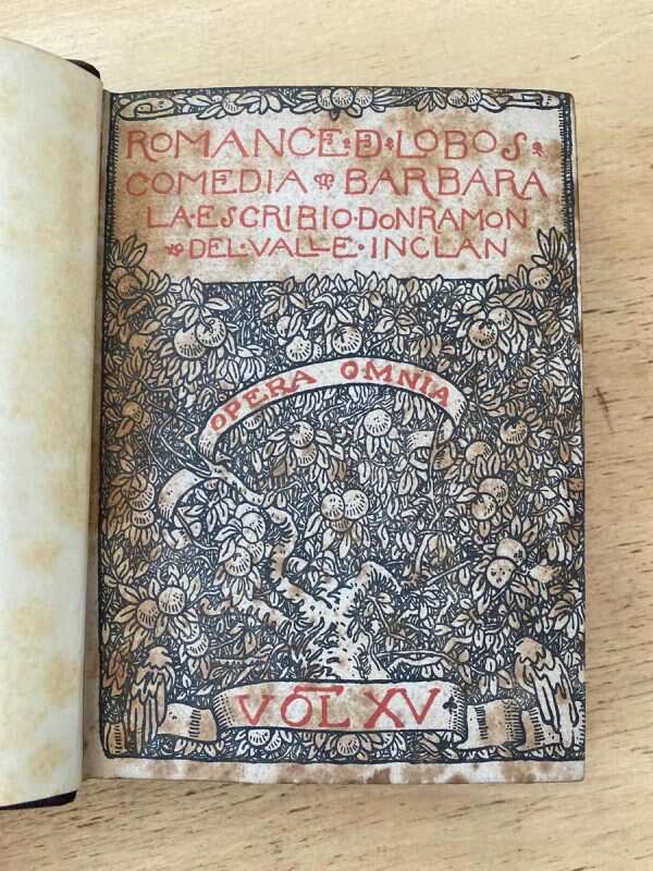 Romance De Lobos. Opera Omnia Xv - Del Valle Inlcan (s4) - Image 2