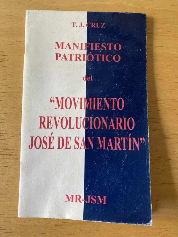 Manifiesto Patriótico Del Movimiento Revoluciona- Cruz (z3)