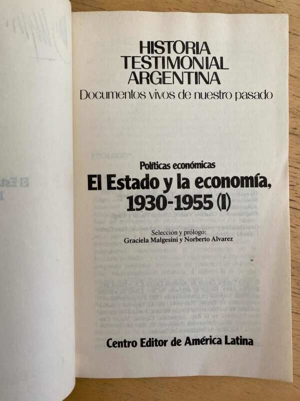El Estado Y La Economia, 1930-1955 - Malgesini; Alvarez (g7) - Image 4