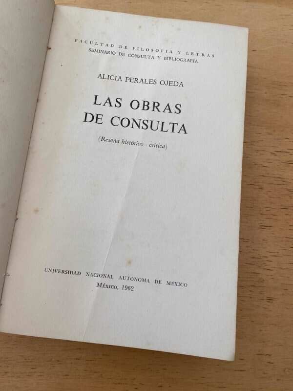 Las Obras De Consulta - Perales Ojeda, Alicia (Y4) - Image 2