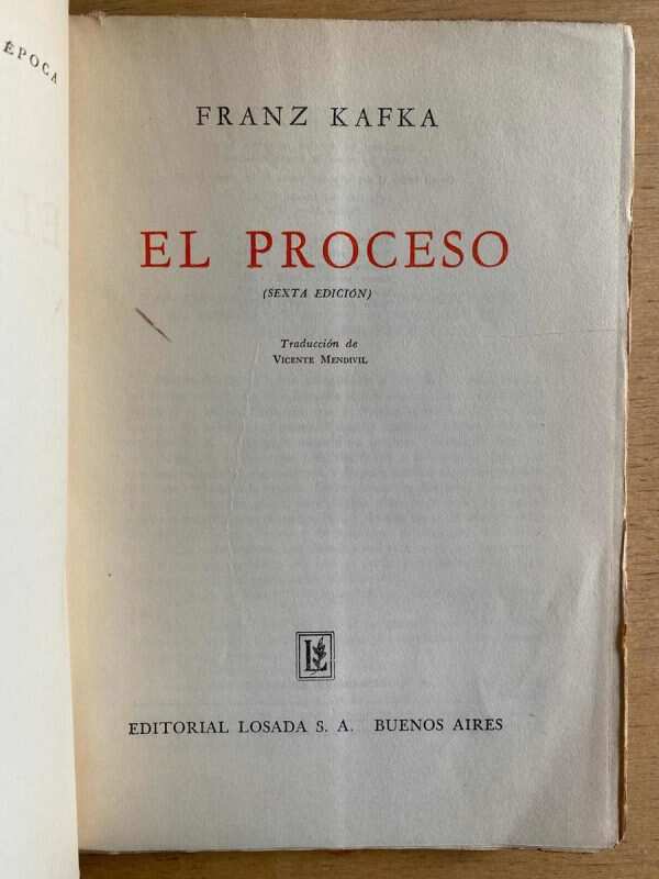 El Proceso (f3) - Kafka, Franz (f3) - Image 2