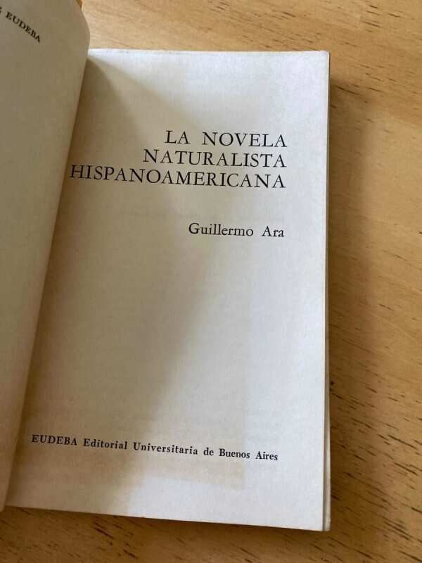 La Novela Naturalista Hispanoamericana - Ara, Guillermo (u1) - Image 2