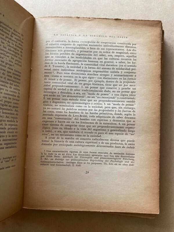 Sociologia Del Saber - Scheler, Max (A1) - Image 2