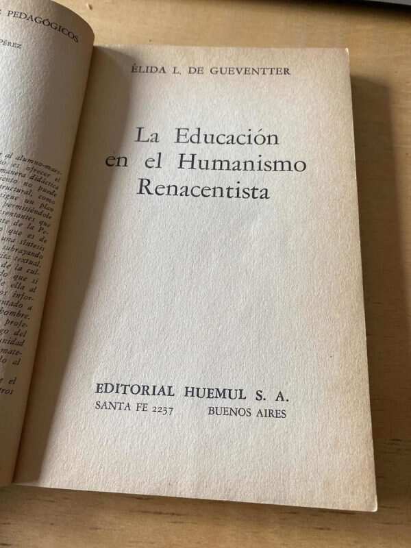 La Educacion En El Humanismo Renacentista- De Gueventter (C5 - Image 2
