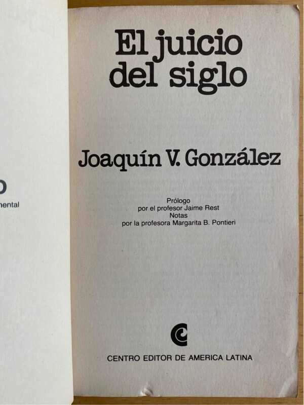 El Juicio Del Siglo - Gonzalez, Joaquin (j5) - Image 2