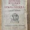 Antologia De Elogios De La Lengua Española - Bleiberg (W2)