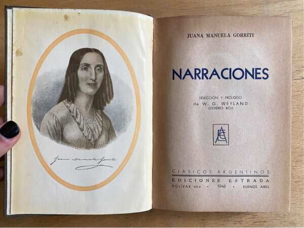 Narraciones - Gorriti, Juana Manuela (a7) - Image 2