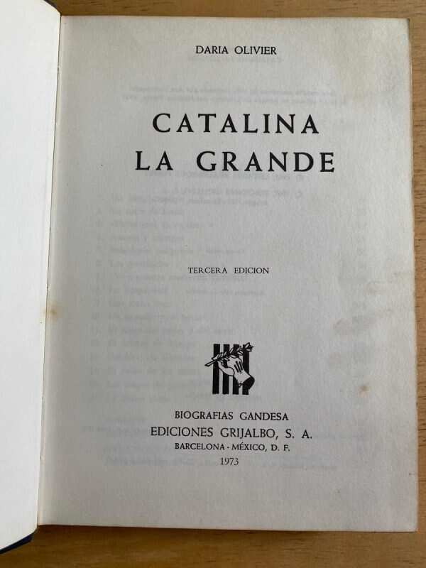 Catalina La Grande - Olivier, Daria (h5)