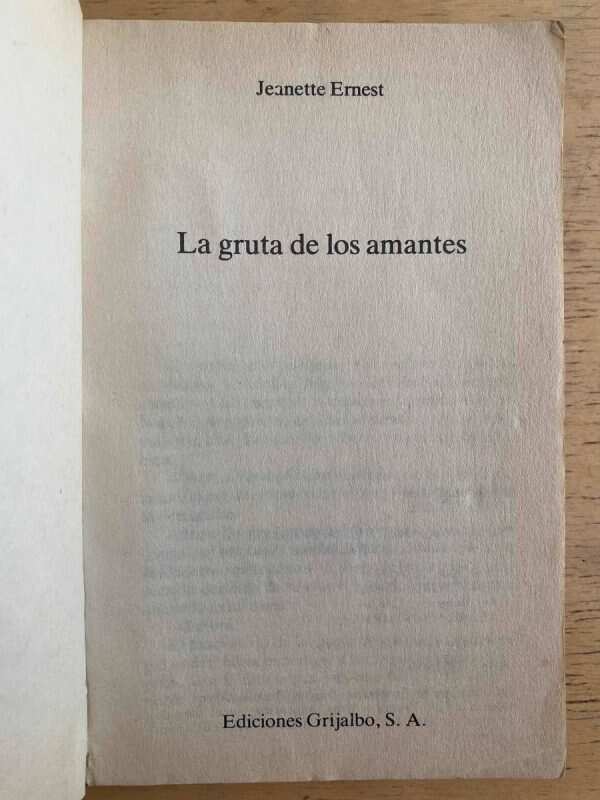 La Gruta De Los Amantes - Ernest, Jeanette (h1) - Image 2