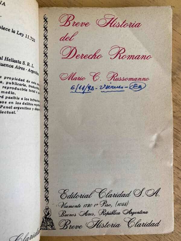 Breve Historia Del Derecho Romano - Russomanno, Mario (h3) - Image 2