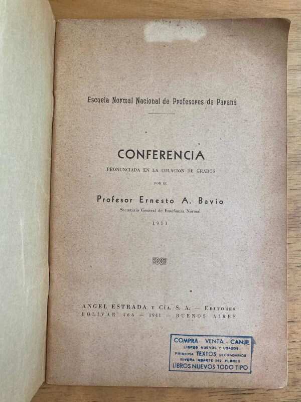 El Testamento Pedagogico De Bavio - Bavio, Ernesto A. (j2) - Image 2