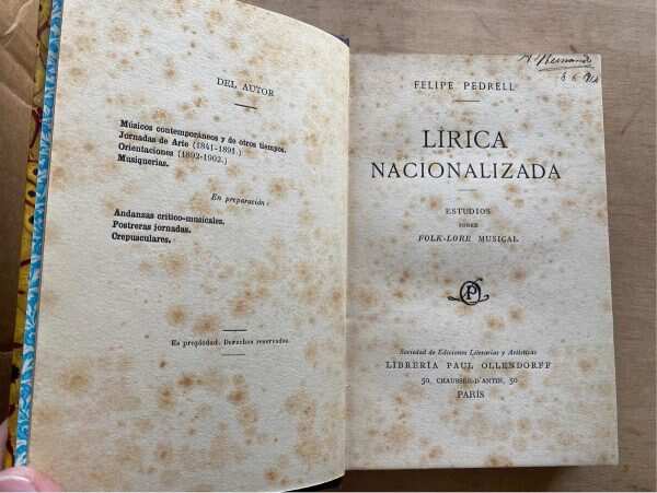Lirica Nacionalizada - Pedrell, Felipe (p3) - Image 3