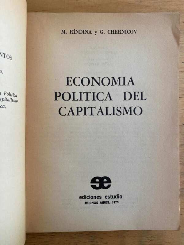 Economia Politica Del Capitalismo - Rindina; Chernicov (k6) - Image 2