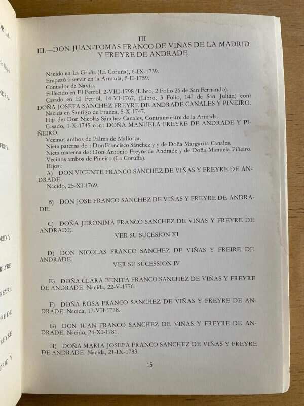Genealogia De La Familia Franco - Vidal Y De Barnola (e2) - Image 3