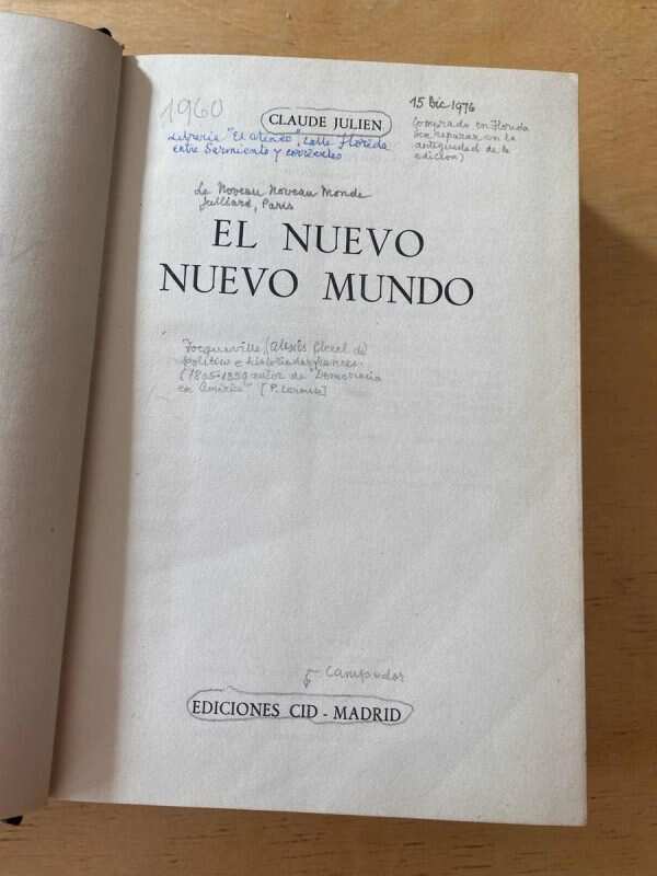 El Nuevo Mundo - Julien, Claude (A6) - Image 2