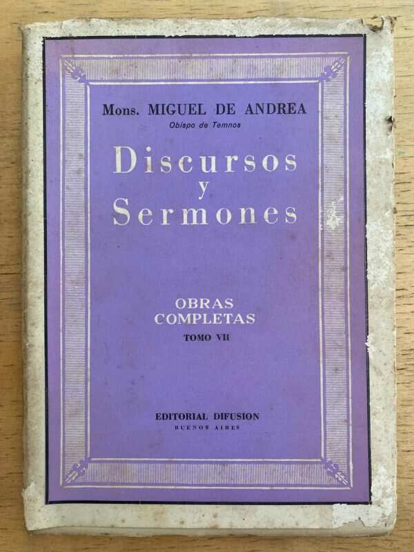 Discursos Y Sermones - De Andrea, Miguel (k6)