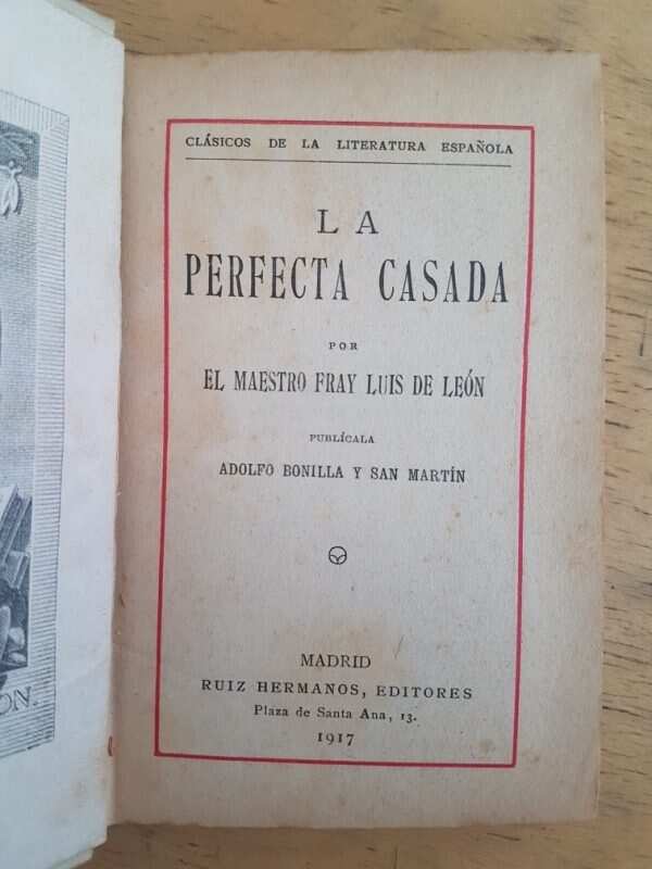 La Perfecta Casada - Fray Luis De Leon (B1) - Image 2