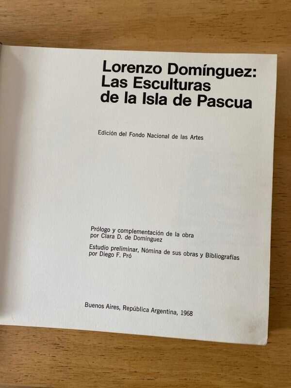 Las Esculturas De La Isla De Pascua- Dominguez, Lorenzo (X5) - Image 3