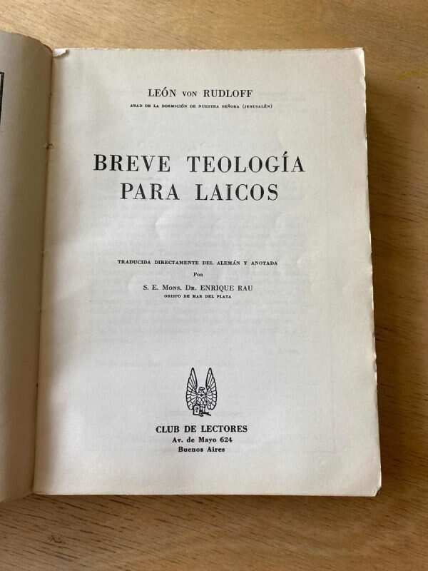 Breve Teologia Para Laicos - Von Rudloff, Leon (s2)