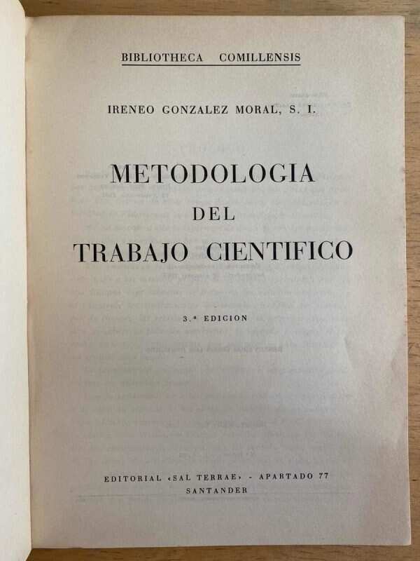 Metodologia Del Trabajo Cientifico - Gonzalez Moral (h3) - Image 2