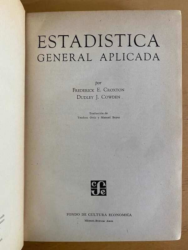 Estadistica General Aplicada - Croxton; Cowden (j3) - Image 2