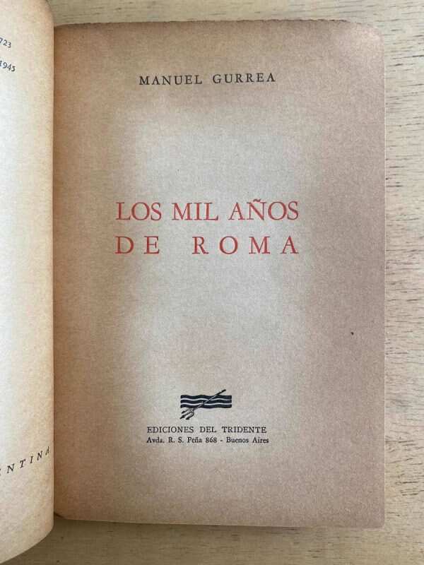 Los Mil Años De Roma - Gurrea, Manuel (a7) - Image 2