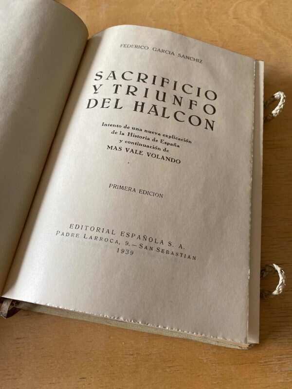 Sacrificio Y Triunfo Del Halcon - Garcia Sanchiz (F5) - Image 3