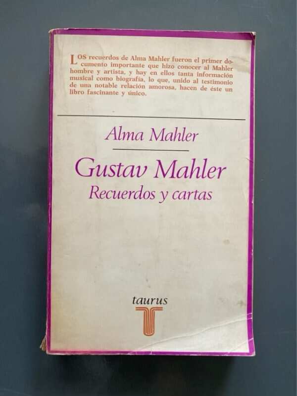 Recuerdos Y Cartas De Gustav Mahler - Mahler; Mitchell (G3)