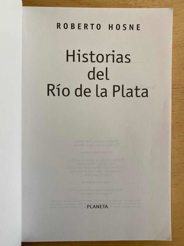 Historias Del Rio De La Plata - Hosne, Roberto (F1)