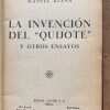 La Invencion Del Quijote Y Otros Ensayos - Azaña (HH5)
