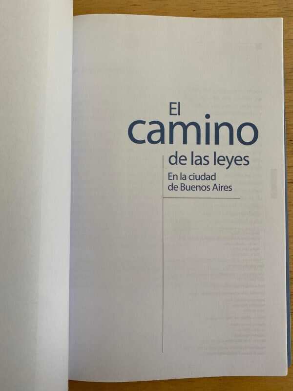 El Camino De Las Leyes, En La Ciudad De Bs- Moscariello (k6) - Image 2
