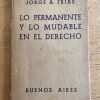 Lo Permanente Y Lo Mudable En El Derecho - Frias, Jorge (k2)