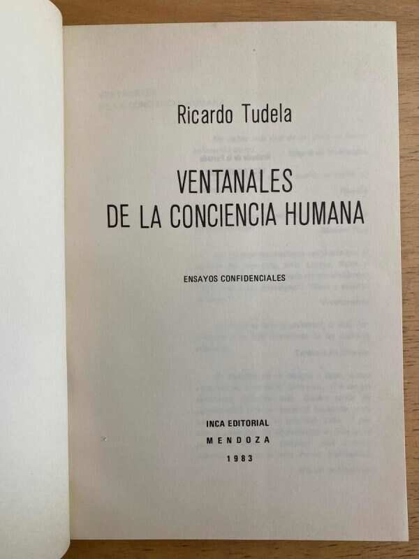 Ventanales De La Conciencia Humana - Tudela, Ricardo (k6) - Image 2