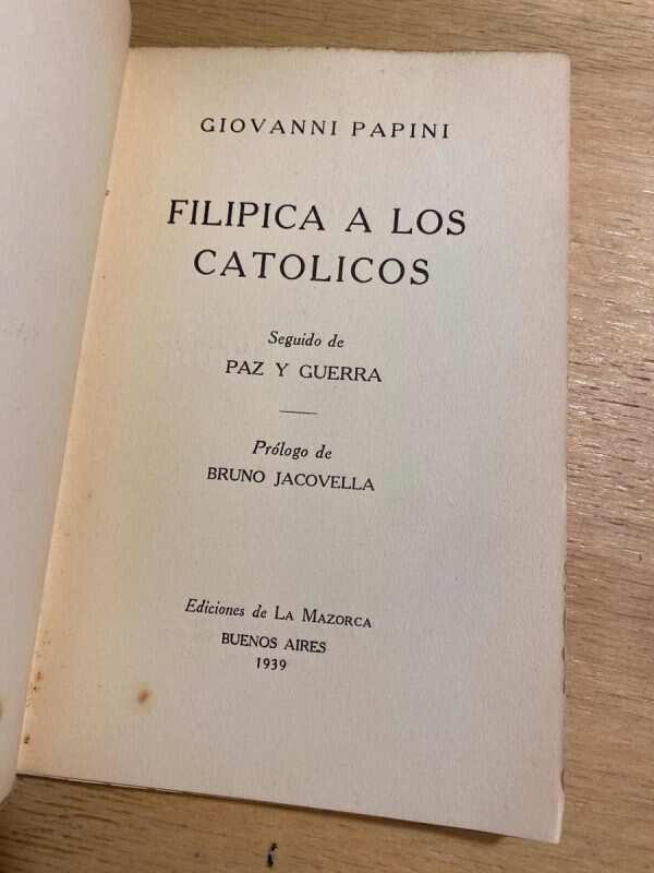 Filipica A Los Catolicos - Papini, Giovanni (u5) - Image 2