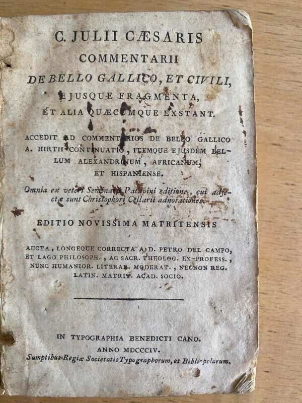 Commentarii De Bello Gallico - Cayo Julii Caesaris (D7)
