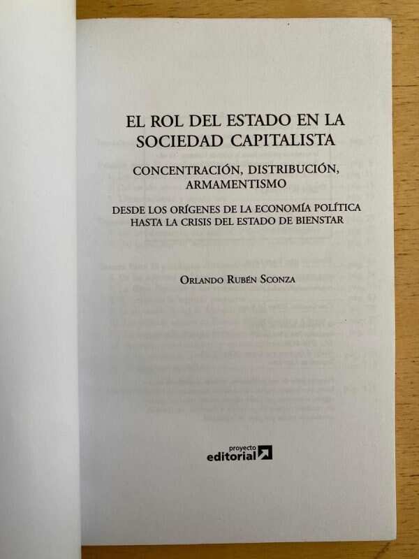 El Rol Del Estado En La Sociedad Capitalista - Sconza (h6) - Image 2