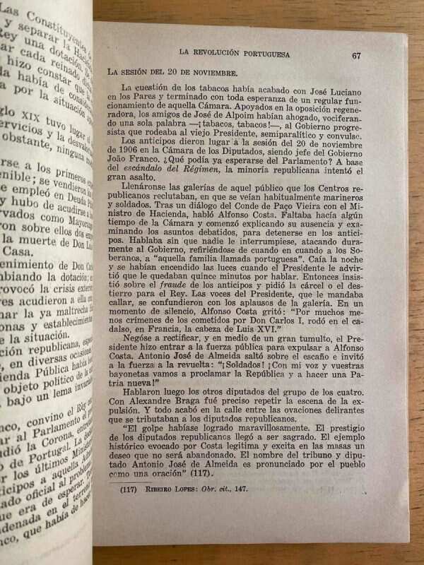 La Revolucion Portuguesa de Don Carlos A Sidonio- Pabon (k4) - Image 3