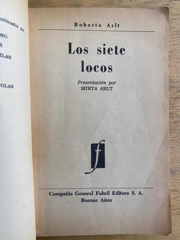 Los Siete Locos - Arlt, Roberto (g1) - Image 2