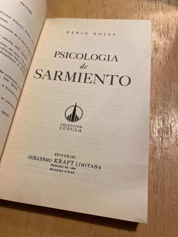 Psicologia De Sarmiento - Rojas, Nerio (C6) - Image 2