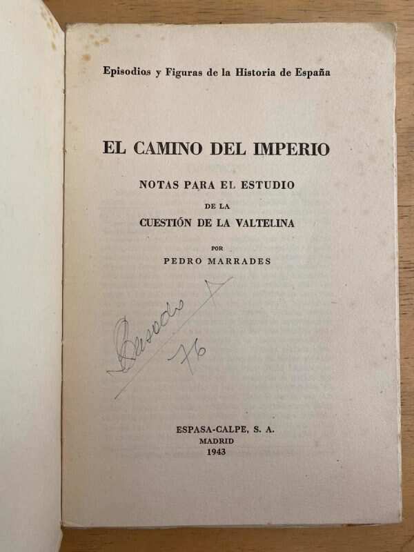 El Camino Del Imperio- Marrades, Pedro (h6) - Image 2